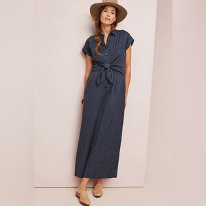 Anthropologie James Tie-front Jumpsuit